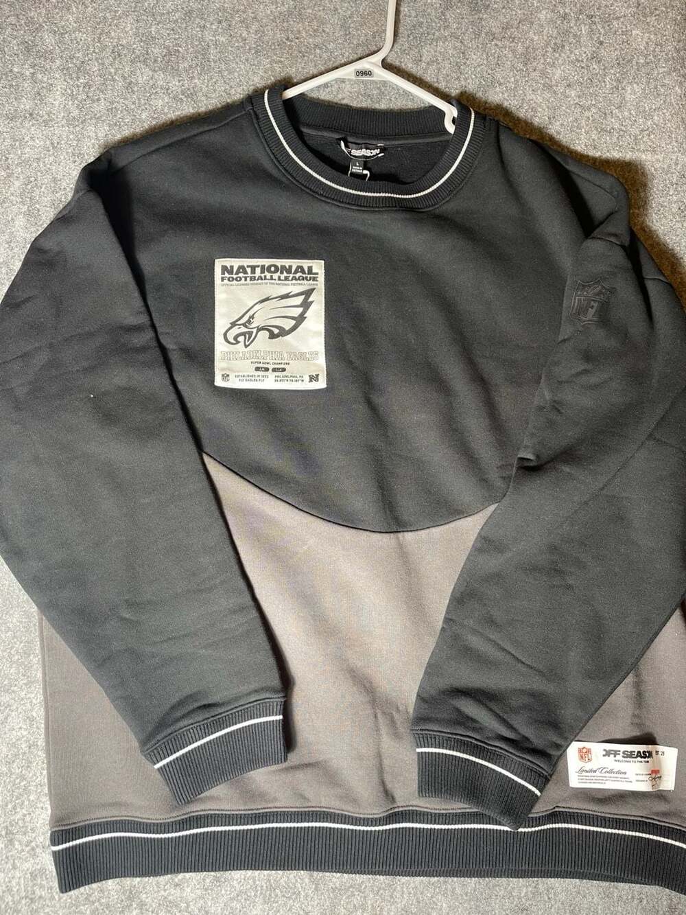 Unisex Black Philadelphia Eagles Fleece Sweatshirt